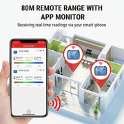 TP393B Digital Thermo-Hygrometer With Bluetooth Connectivity For Mobile App
